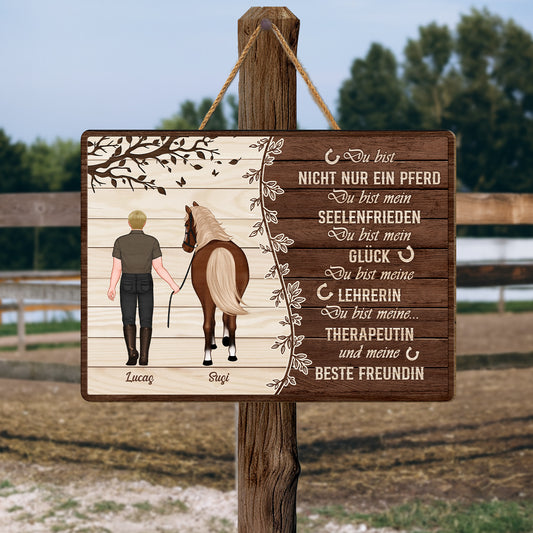 5299QGE2 du bist nicht nur ein pferd holzschild personalisiert_ pferd 5299QTVZU