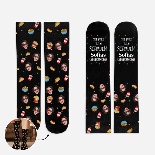5327JGE1 nur furs filme schauen lieblingssocken socken personalisieren text_ frauen 5327J6VAA