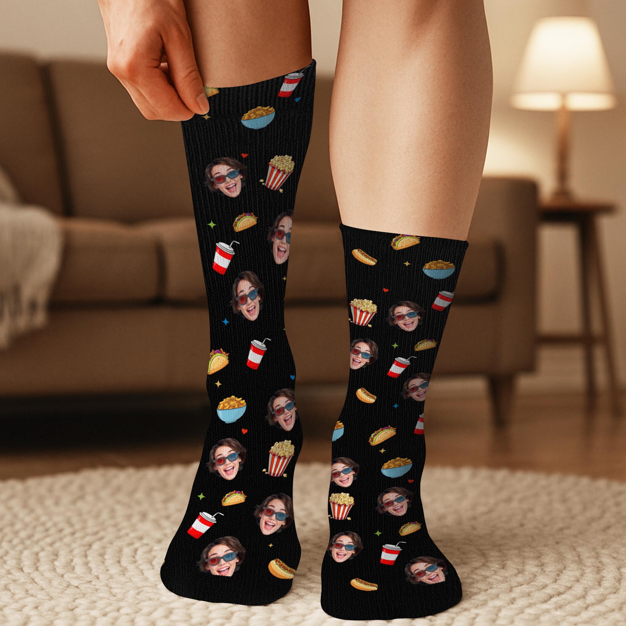 5327JGE3 nur furs filme schauen lieblingssocken socken personalisieren text_ frauen 5327J6VAA