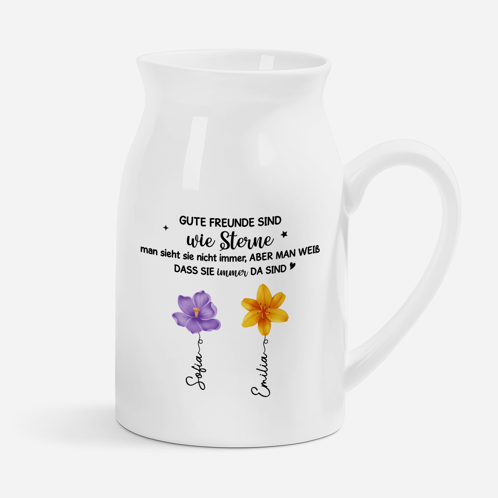 5342OGE1 freundschaft spruch kurz keramik vase personalisiert_ beste freunde 5342OKV0F