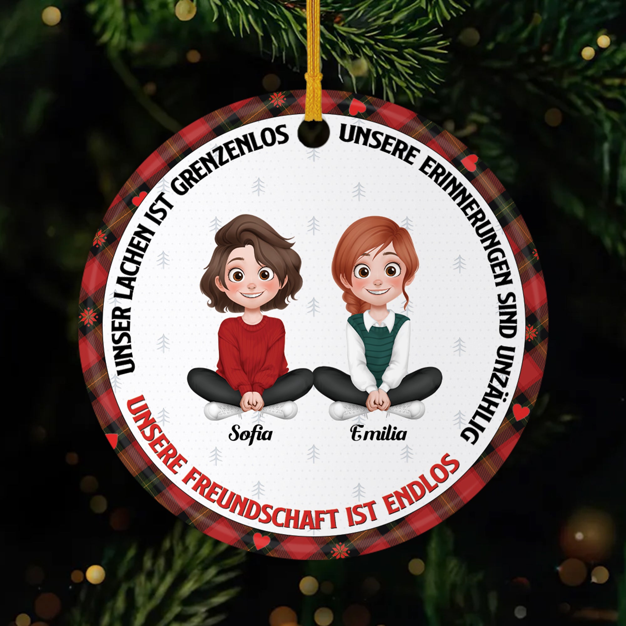 5345OGE1 freundschaft spruch kurz personalisierter weihnachtsschmuck_ aus keramik fur beste freunde 5345O8ZCF