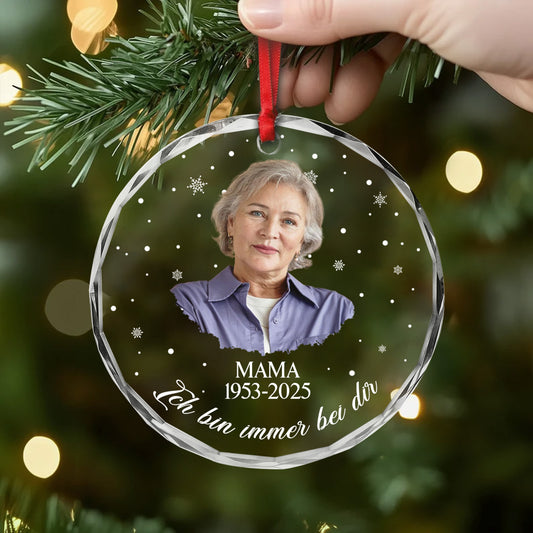 5348OGE2 fur immer geliebt personalisierte glas ornamente mit foto zur erinnerung 5348O8TMB