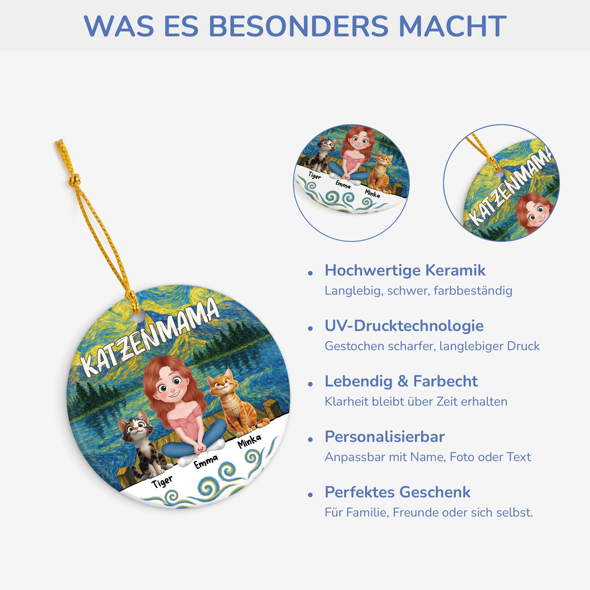 5361OGE4 katzenmama cartoon personalisierte keramik ornamente_ katze 5361O3UND