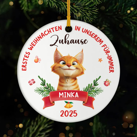 5362OGE1 erstes weihnachten in meinem fur immer zuhause personalisierter weihnachtsschmuck_ aus keramik katzen 5362O8VZD