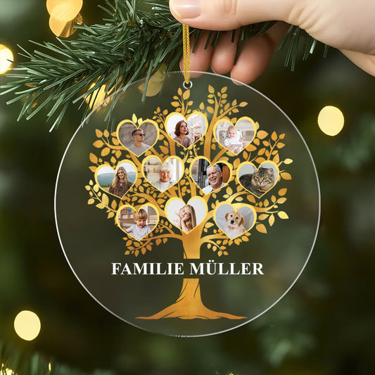 5376OGE2 familienstammbaum acryl weihnachtsschmuck personalisiert familie mit foto 5376OKV5I