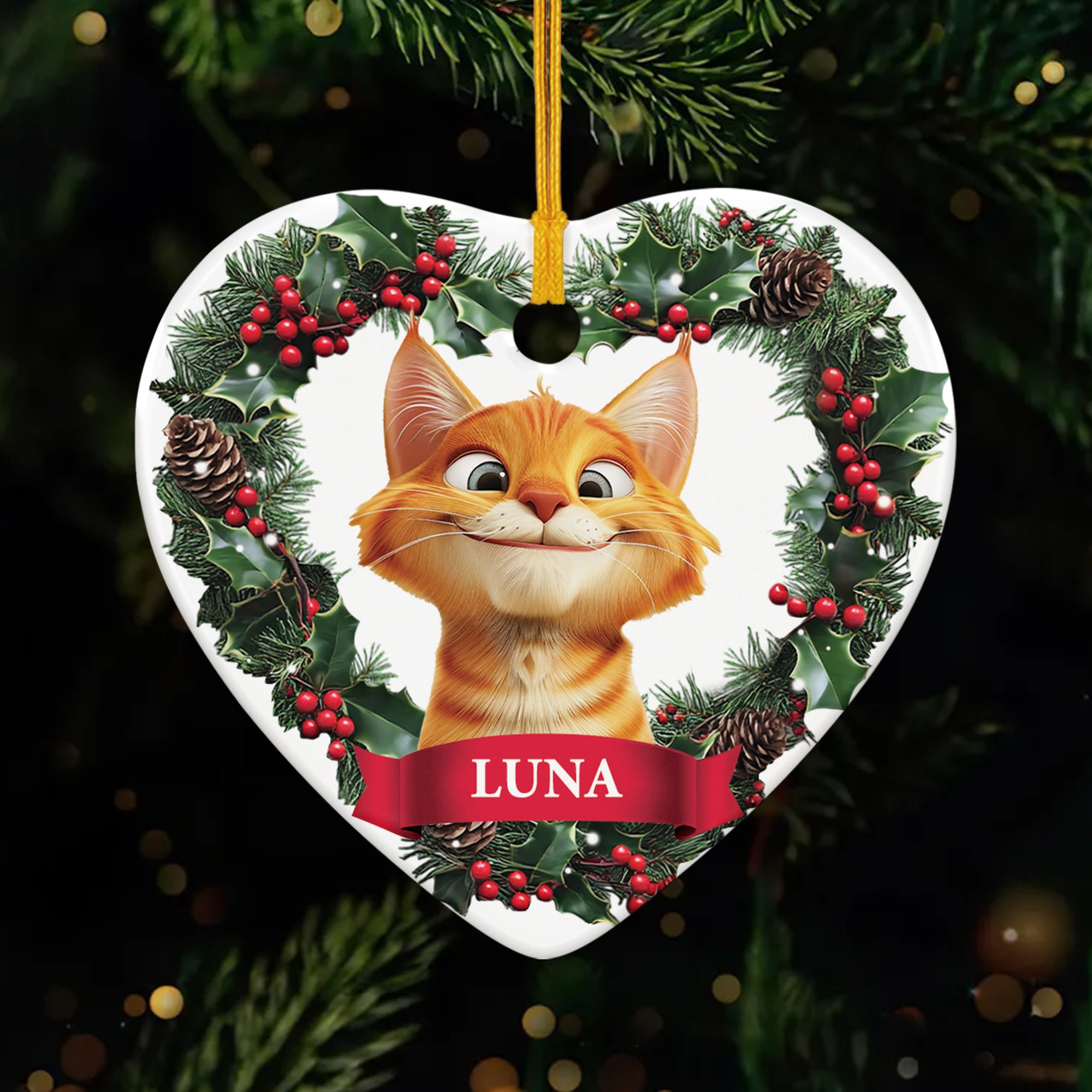 5377OGE1 katze mit foto personalisierter weihnachtsschmuck_ aus keramik katzen 5377O3VZD