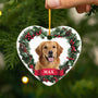 5377OGE2 hund lorbeerkranz personalisierter weihnachtsschmuck_ aus keramik hunde 5377O3VZC