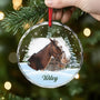 5379OGE2 pferd weihnachtsbaum personalisierter weihnachtsschmuck_ aus glas pferde mit foto 5379OKTMU