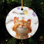 5382OGE1 katzen pfoten fischgrate personalisierte keramik ornamente katze 5382O3KAD