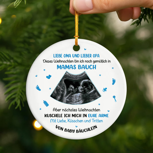 5389OGE2 mein erstes weihnachten_ personalisierter weihnachtsschmuck_ keramik mit foto fur werdende mama papa_ 5389O6QAA