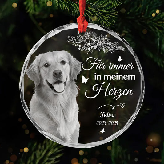 5399OGE1 fur immer in meinem herzen glas weihnachtsschmuck personalisiert_ foto hund katze zur erinnerung 5399O8LNC