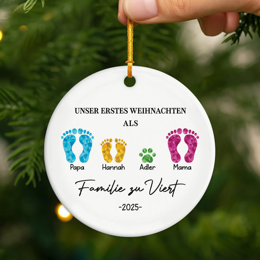 5401OGE2 unser erstes weihnachten als familie fussabdruck personalisierter christbaumschmuck familie_ keramik 5401O3ZQI