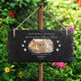 5408EGE2 nicht mehr an meiner seite aber fur immer in meinem herzen personalisierte trauergeschenke  schiefer gartenschild foto hundkatze 5408ecq5c