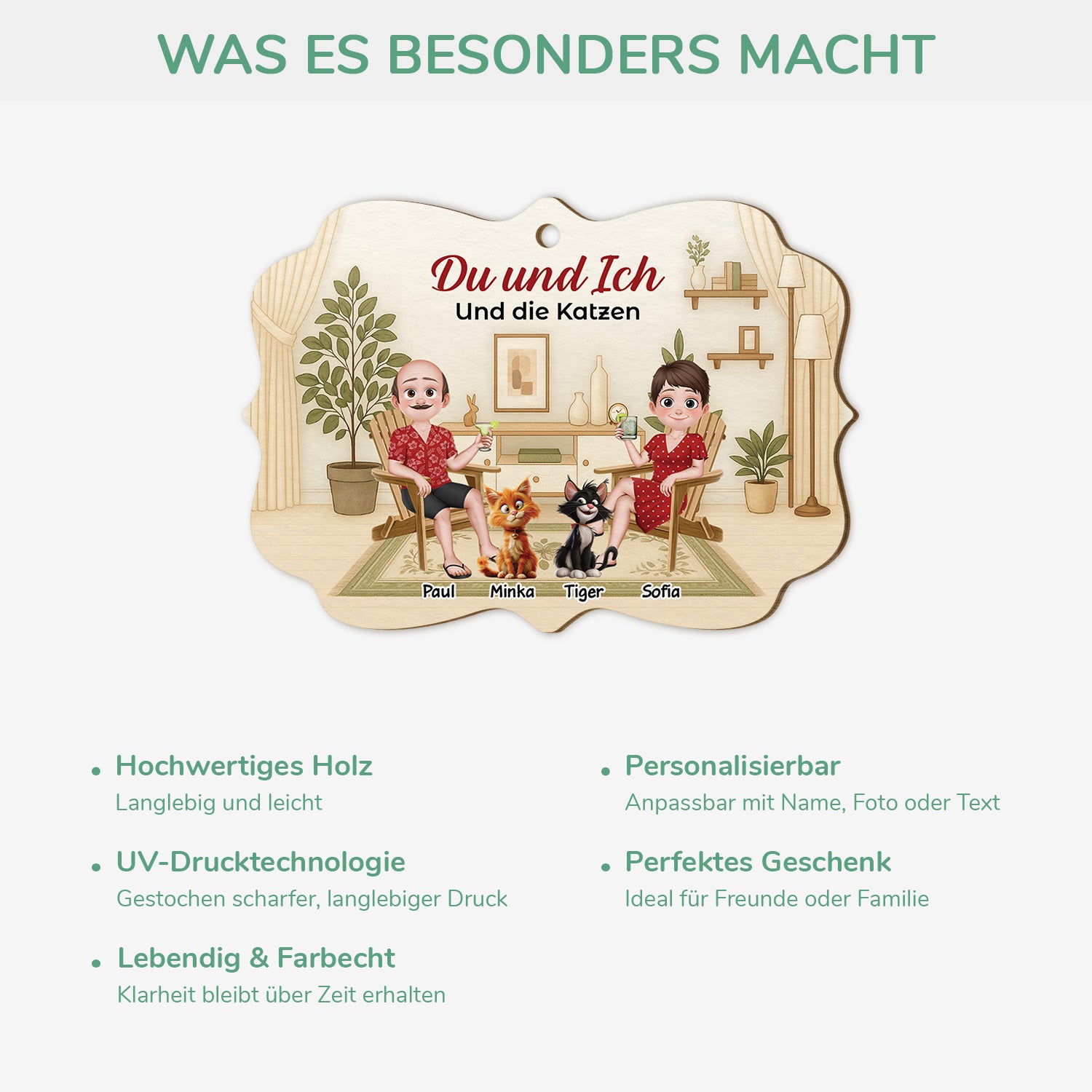 5418OGE4 du ich und die fellnasen personalisierte 1 schicht holz ornamente weihnachten paar haustier 5418O6LMG_7b8e105a 8bed 4937 84e9 c180903c62bf
