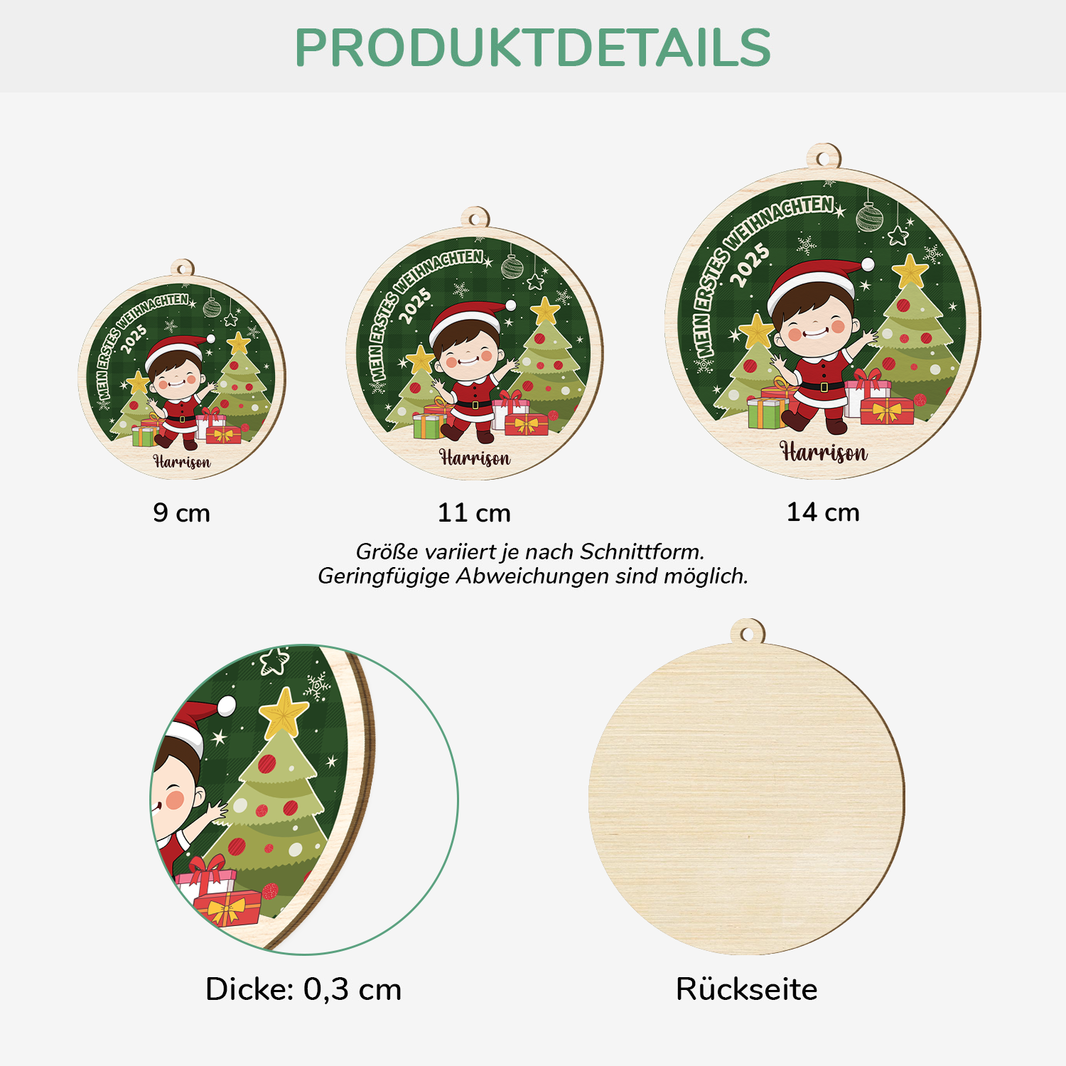 5430OGE3 mein erstes weihnachten personalisierte 1 schicht holz ornamente weihnachten baby 5430O3KQK_07b34b04 a8d0 4390 afa9 a44dd019b17e