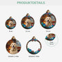 5432OGE3 hund personalisierte 2 schicht holz ornamente weihnachten mit foto_ 5432O3UAC