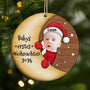 5433OGE1 babys erstes weihnachten personalisierte 2 schicht holz ornamente weihnachten mit foto_ 5433O8QNK