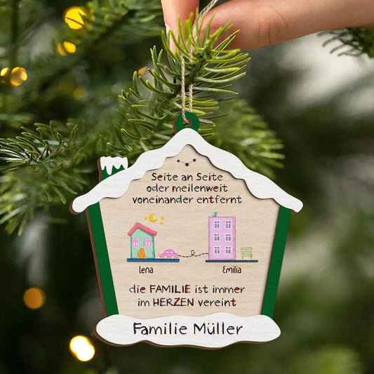 5441OGE2 frohe weihnachten von uns zu hause personalisierte 2 schicht holz ornamente weihnachten familie 5441OTVAI