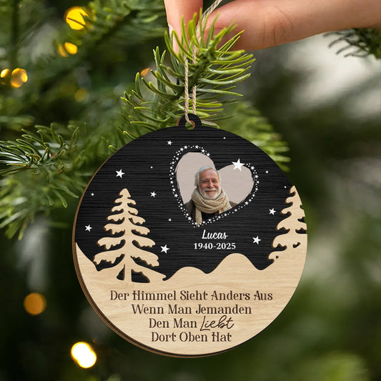 5463OGE2 nachdenken spruche vermisse_ personalisierte 2 schicht holz ornamente mit foto 5463OTQCA