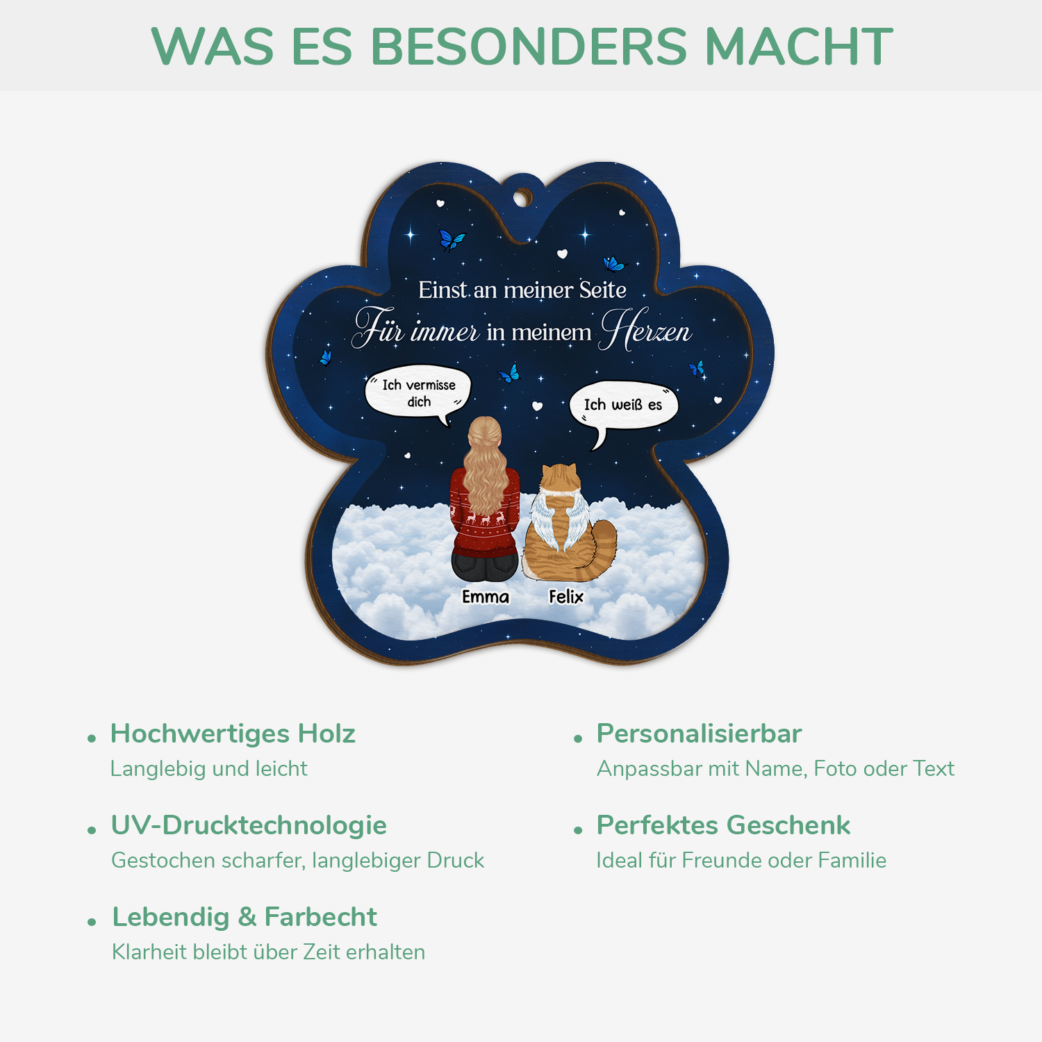 5471OGE4 spruche katze gestorben_ personalisierte 2 schicht holz ornamente 5471O3YMD