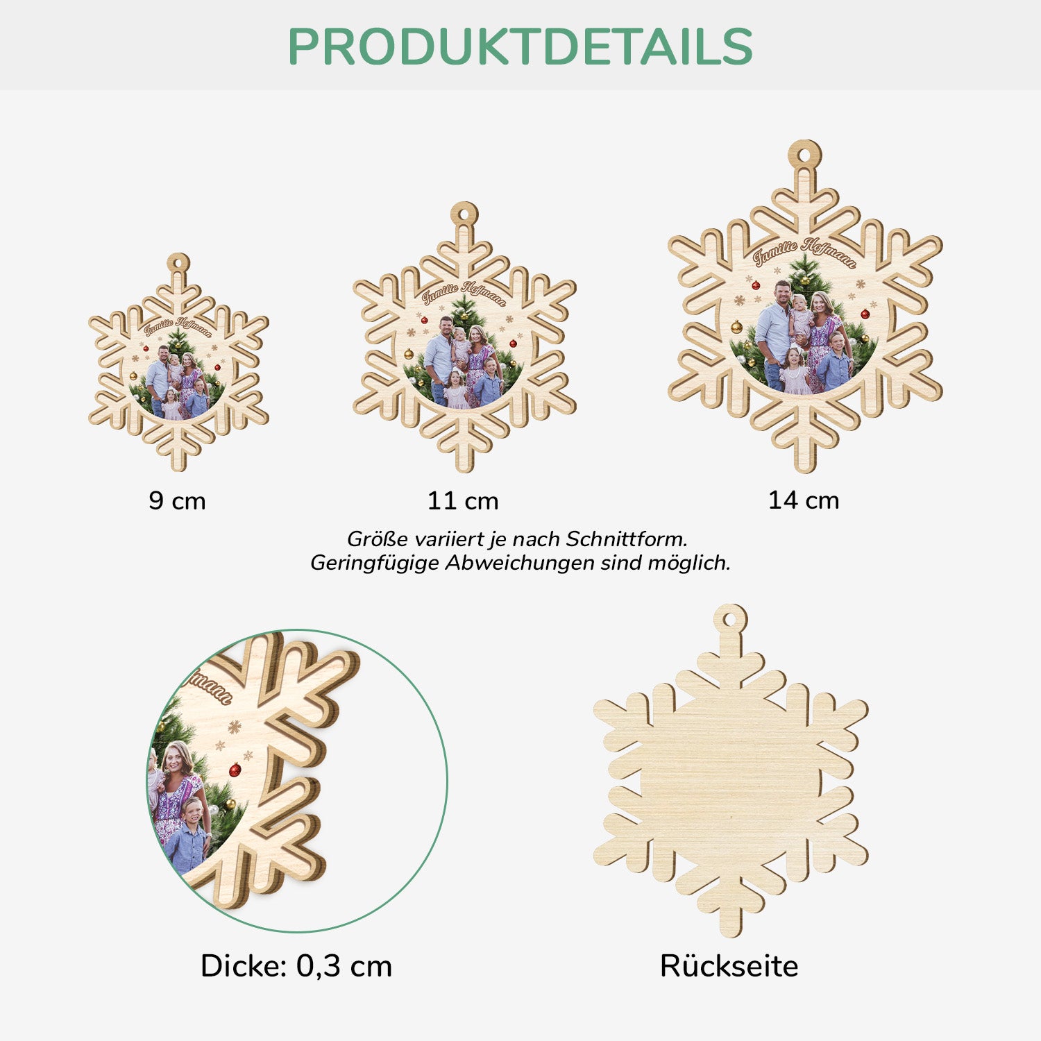 5479OGE3 familie personalisierte 1 schicht holz ornamente weihnachten mit foto 5479OKQQI_99e21305 edf6 4730 8f6d 4a03a7716112