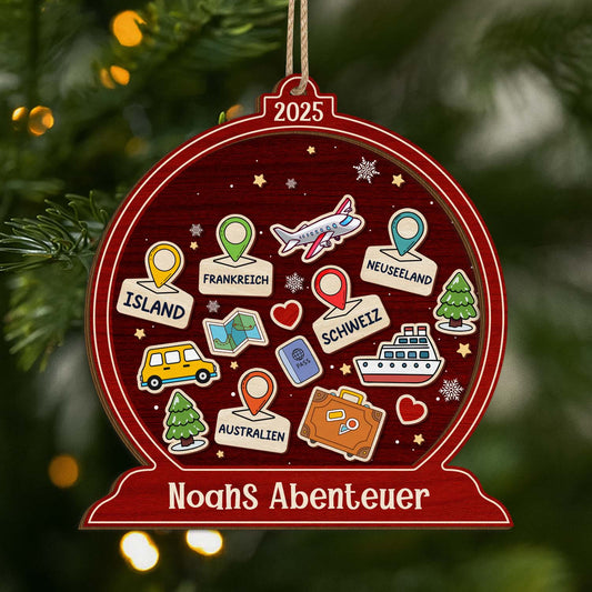 5537OGE1 abenteuer_ personalisierte 2 schicht holz ornamente weihnachten reisen 5537OTTZR
