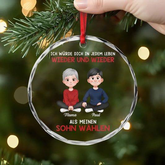 5545OGE2 fur meine kinder spruche personalisierte glas ornamente kinder sohn tochter 5545O8LAA