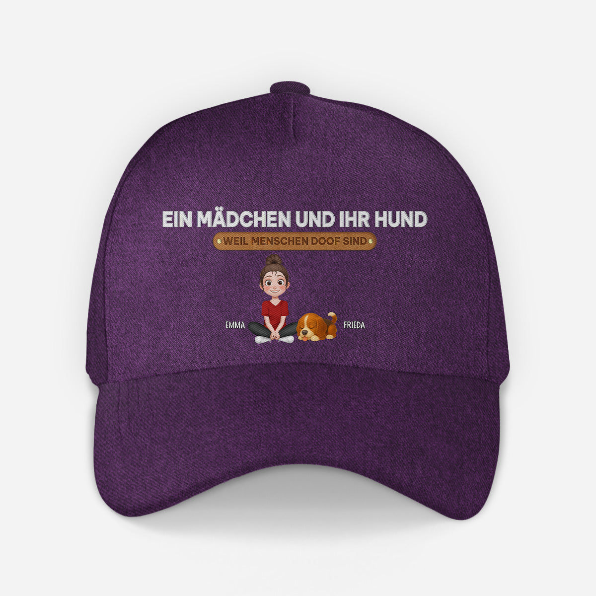 5552JGE2 ein mann und sein hund personalisierte kappen hunde 5552JTVNC