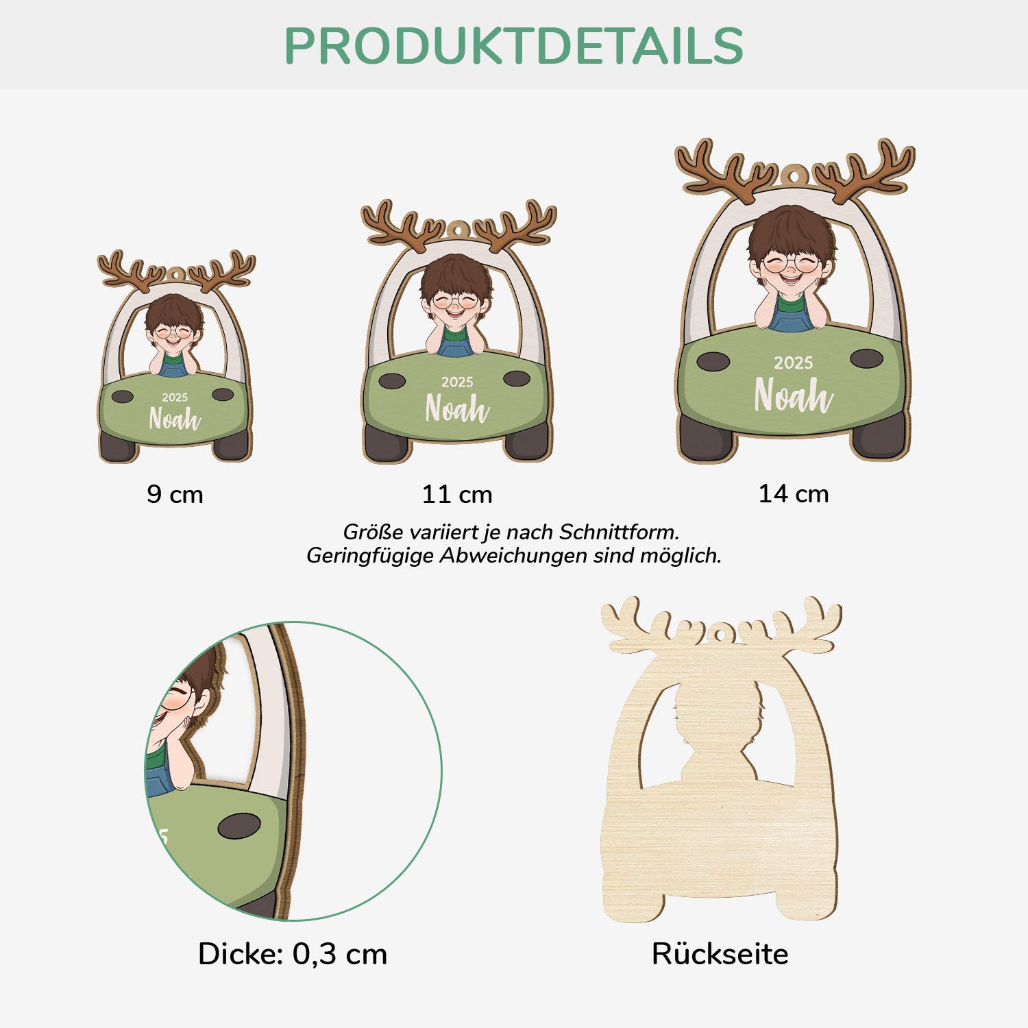 5576OGE3 kinder auto personalisierte 1 schicht holz ornamente weihnachten 5576O6TAK_aee0d9a4 74d8 4db0 ba08 5c4f622b954a