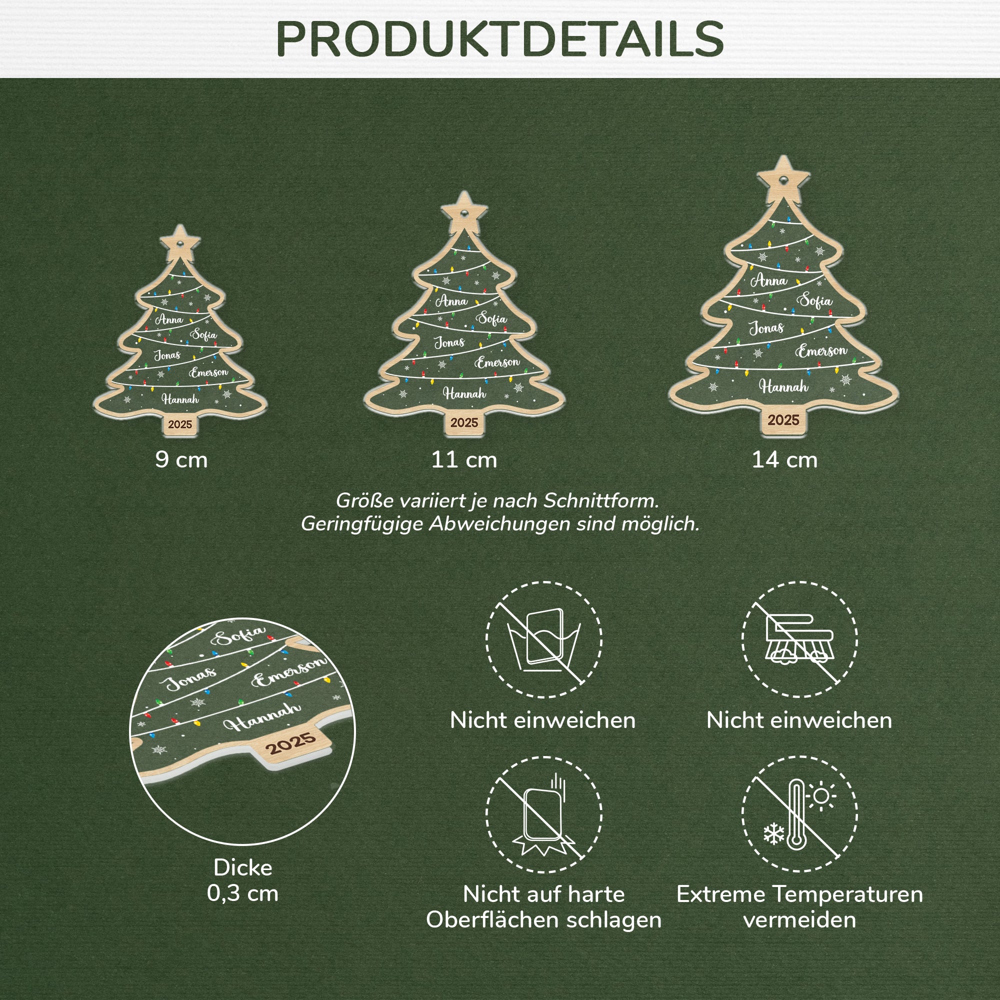 5584OGE3 weihnachtsbaum mit namen personalisierter weihnachtsschmuck_ aus acryl 5584O6LZI