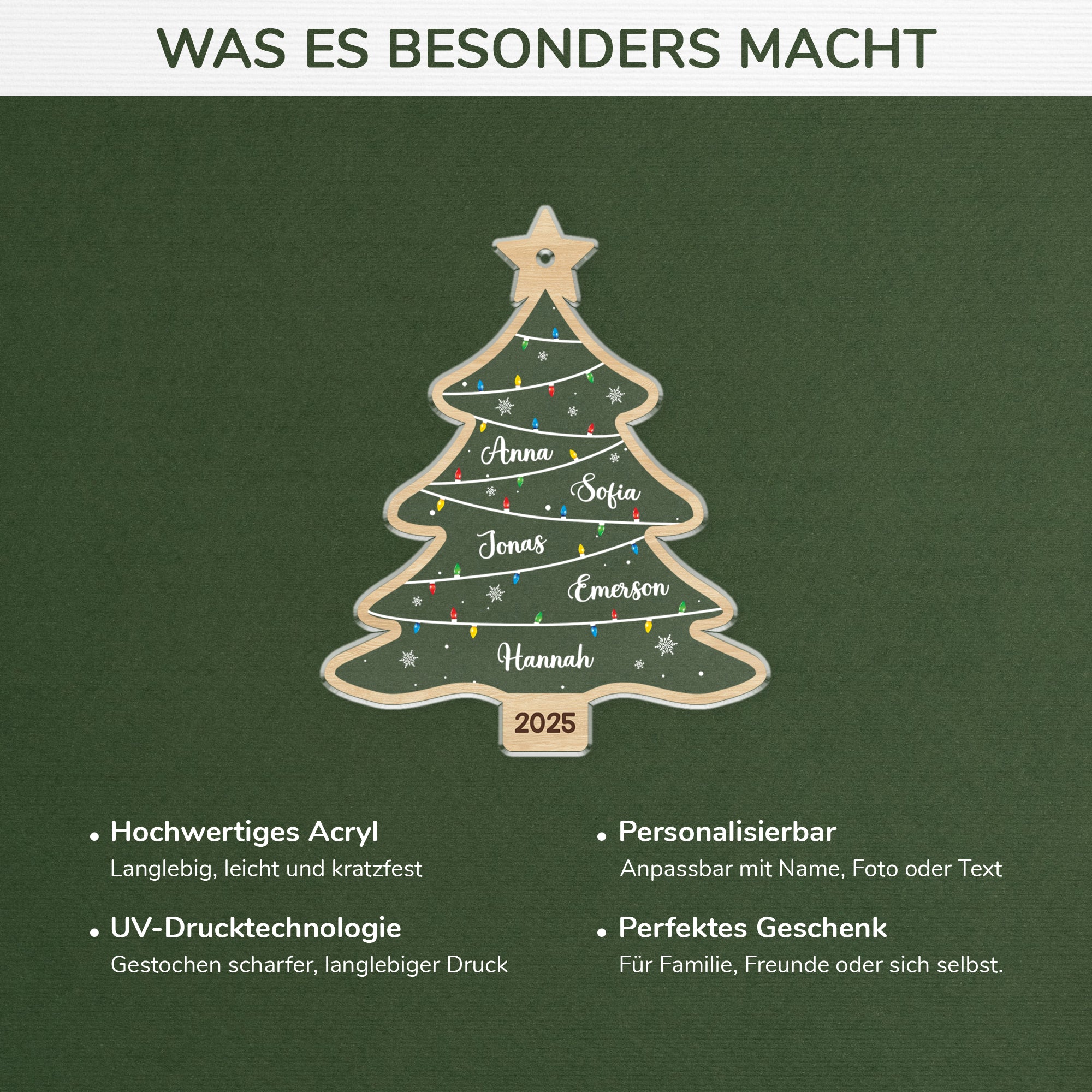 5584OGE4 weihnachtsbaum mit namen personalisierter weihnachtsschmuck_ aus acryl 5584O6LZI