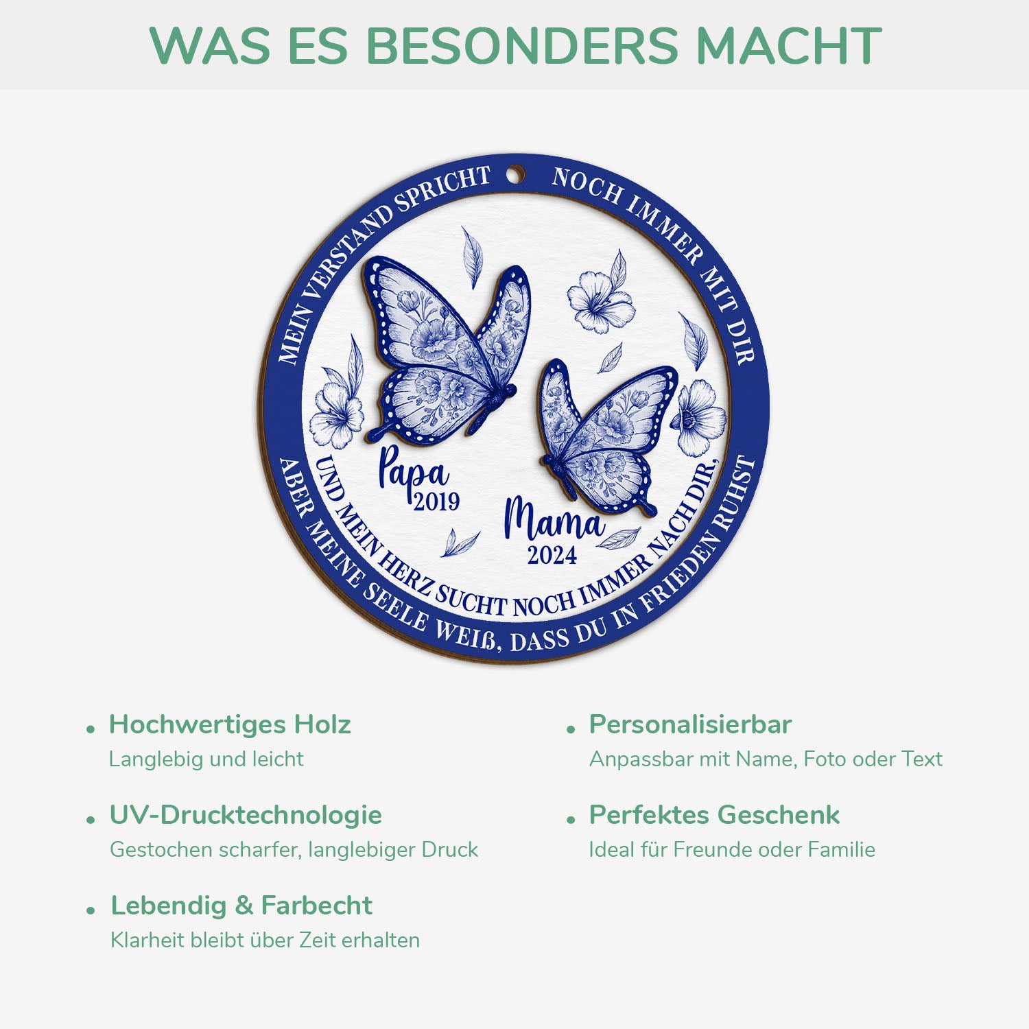 5606OGE4 in ewiger erinnerung toile de jouy personalisierte 2 schicht holz ornamente 5606OTQQB