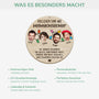 5609OGE4 kollegen sind wie weihnachtslichter personalisierte 1 schicht holz ornamente mit gesicht 5609OTQZO