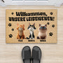 5610DGE2 willkommen meine leibeigenen fussmatte katzen personalisiert 5610DTVAD