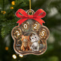 5613OGE1 geschenkverpackung personalisierte weihnachtsschmuck aus acryl katzen 5613O3LMD