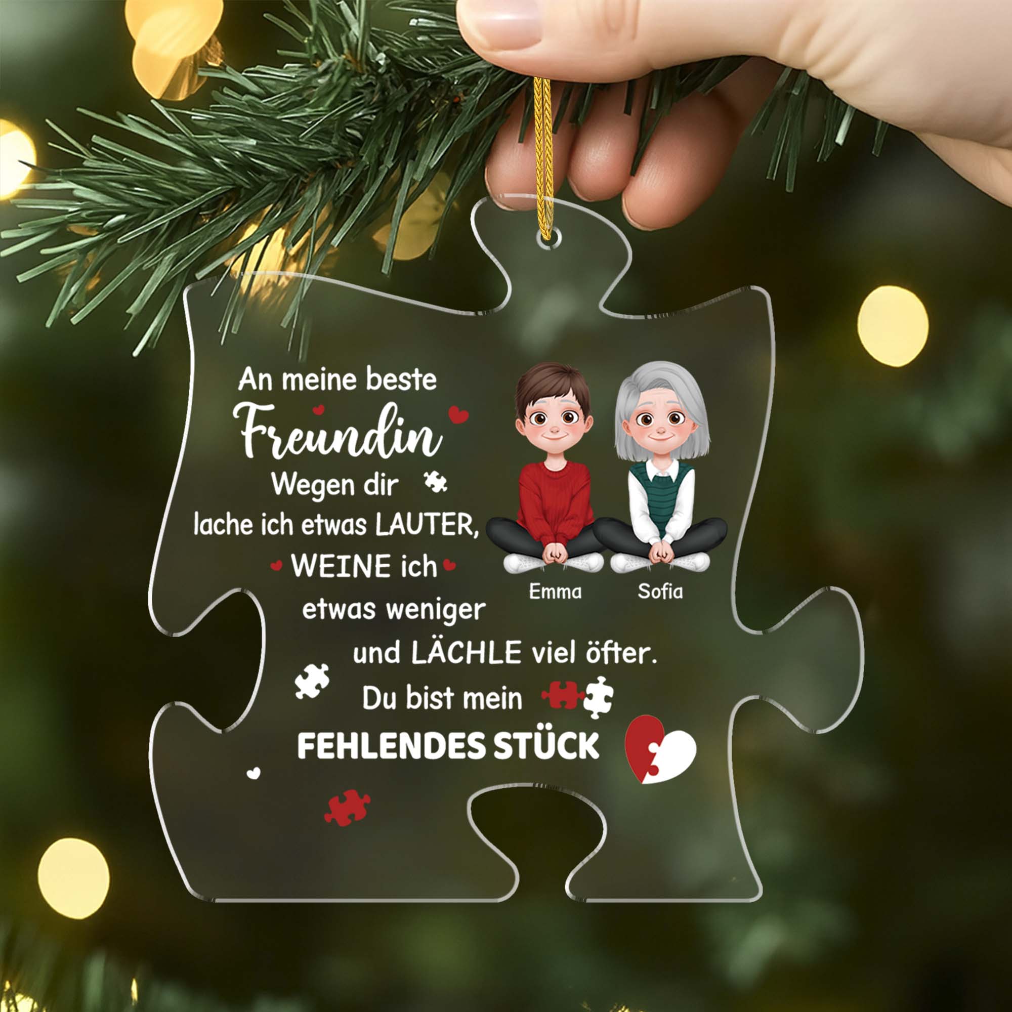 5627OGE1 du bist mein fehlendes stuck personalisierter weihnachtsschmuck acryl beste freundinnen 5627O86TF2