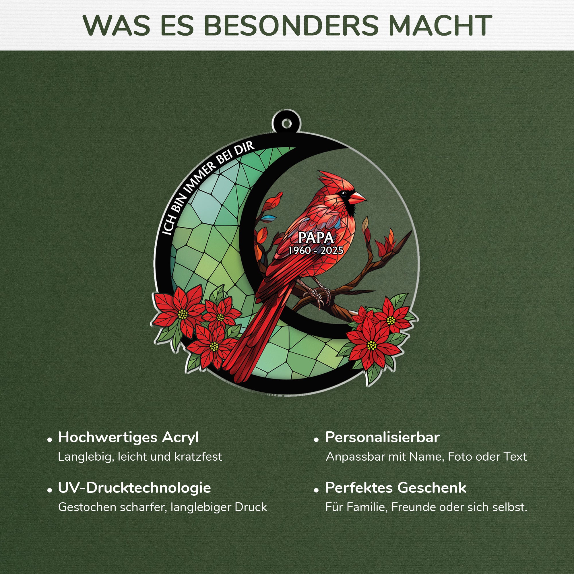 5630OGE4 vermisse papa im himmel spruche personalisierter weihnachtsschmuck_ acryl 5630O8QMB