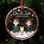 5632OGE1 du ich und die katzen personalisierter weihnachtsschmuck_ glas fur paar 5632OKZ0D