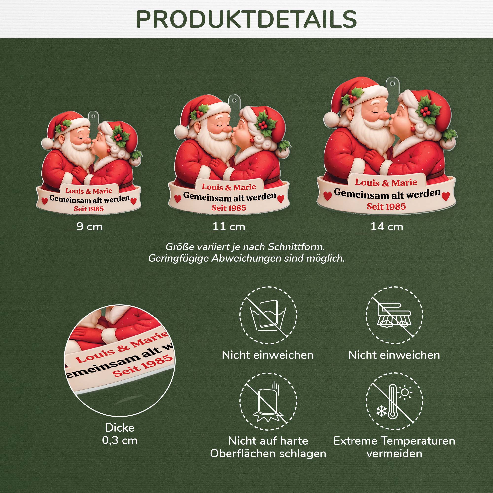 5636OGE3 3d druck effekt gemeinsam alt werden seit personalisierter weihnachtsschmuck acryl paar 5636OKTZG_dba024c3 01ca 4c31 8f4d dae06c439849