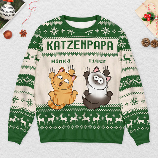 5640WGE2 katzenmama lustiger weihnachtspullover katze personalisiert_ 5640W8VND