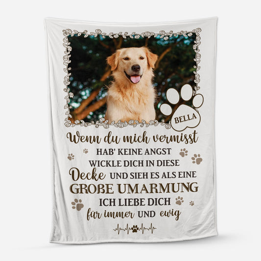 5642BGE1 ich liebe dich fur immer und ewig kuscheldecke personalisiert_ haustier mit foto zur erinnerung 5642B8QAC