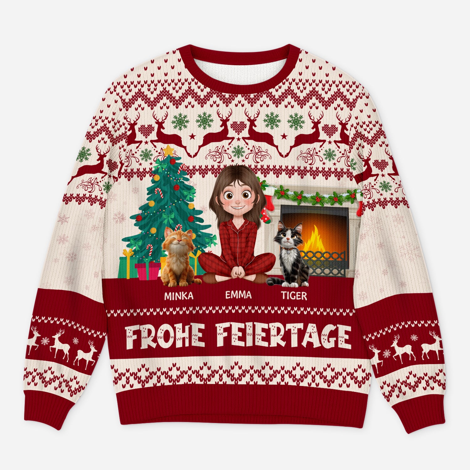 5644WGE1 frohe feiertage weihnachtspullover katze personalisiert_ 5644WTLND_be087aa5 4176 4e86 93f2 5c339c13b024
