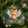 5647OGE1 liebstes hallo schwerster abschied personalisierte acryl ornamente katze mit foto zur erinnerung 5647OKYZD