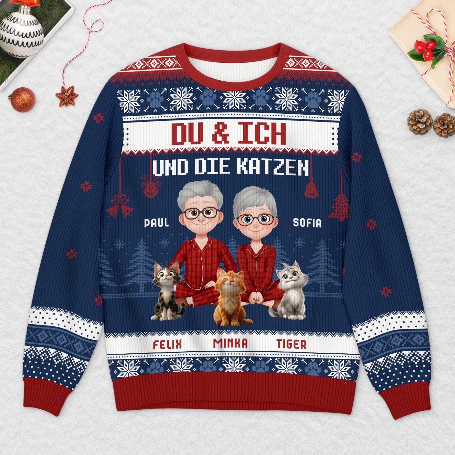 5658WGE2 du ich und die katzen personalisierter weihnachtspullover_ paar 5658W3QMD_90e064ef 85dc 4f3c aba9 479a2b33dbd1