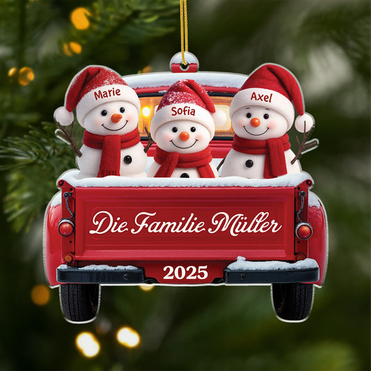 5659OGE1 schneemann familie personalisierter weihnachtsschmuck_ acryl 5659OTVZI