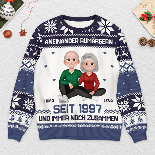 5660WGE2 seit  zusammen und am rumargern personalisierter weihnachtspullover_ paar 5660W8TZG