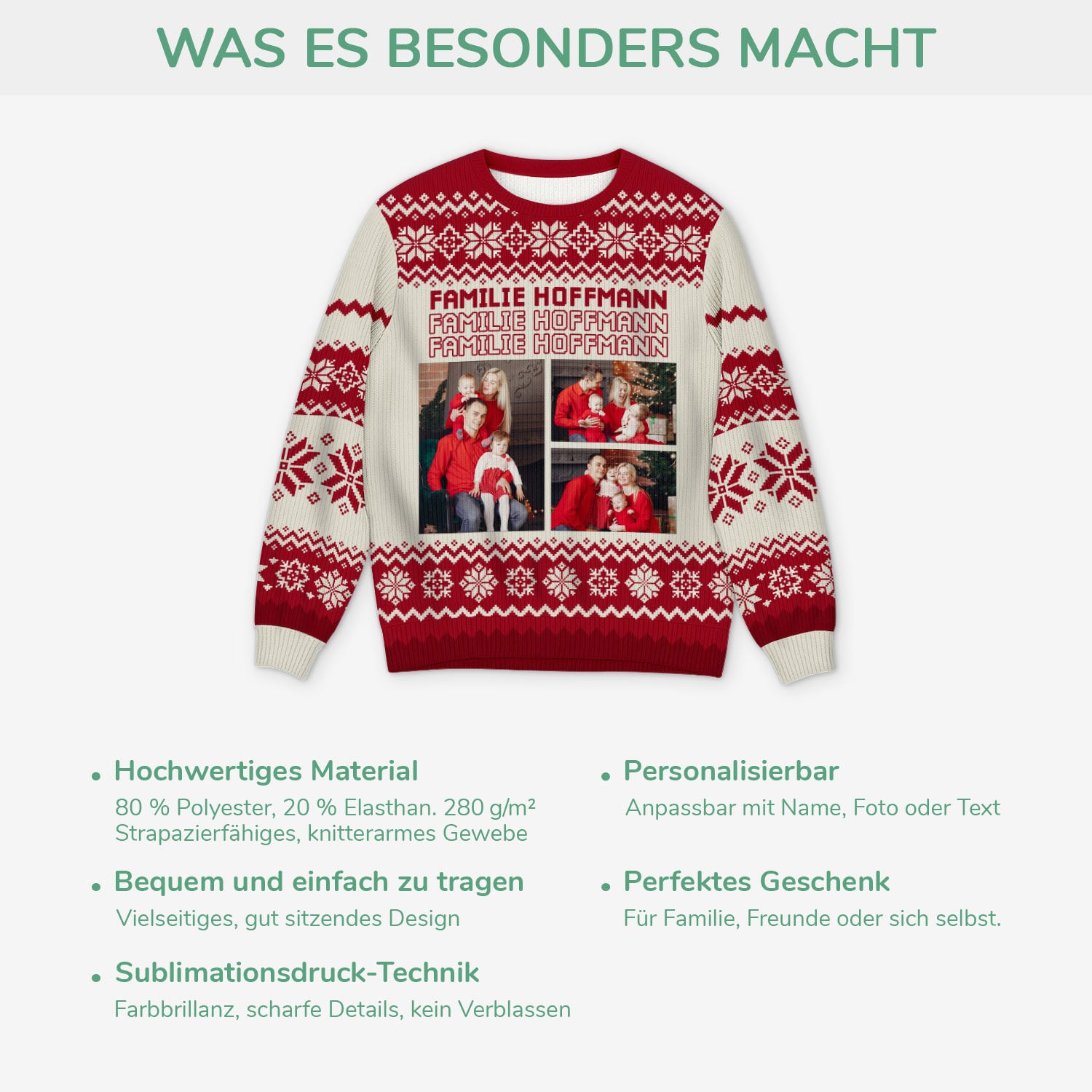 5665WGE5 die familie weihnachtspullover familie personalisiert_ mit foto 5665W6VQI