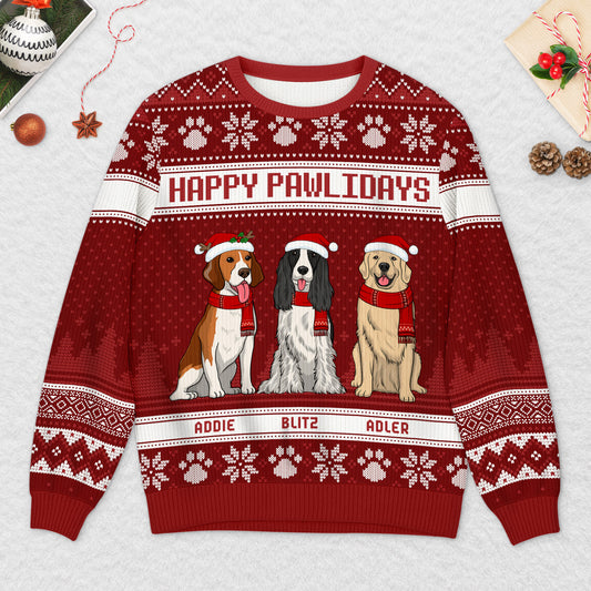 5666WGE2 feliz navidog weihnachtspullover hund personalisiert_ 5666W6TMC