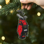 5690OGE2 golfbags personalisierter weihnachtsschmuck_ acryl 5690OKTAB