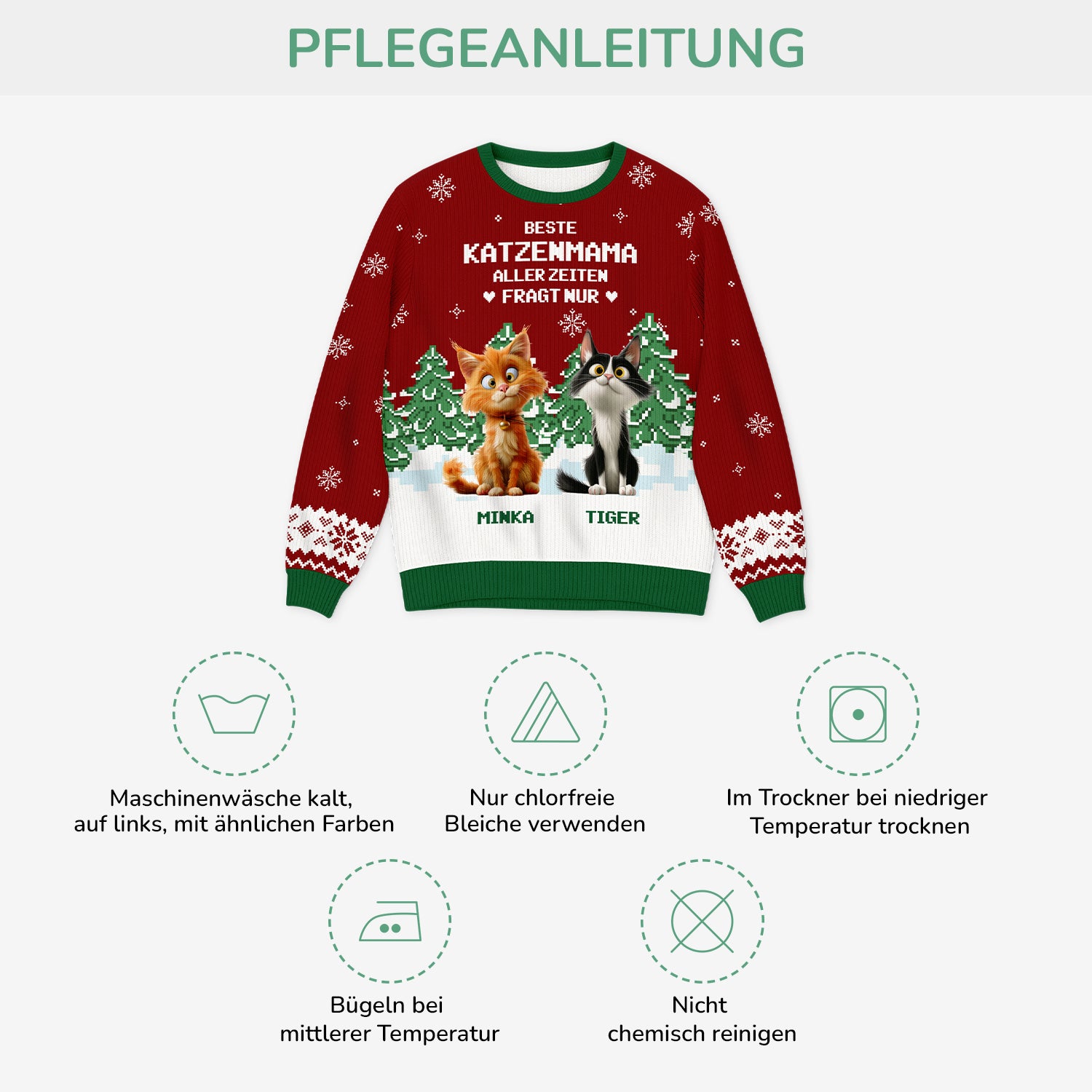 5693WGE4 bester katzenpapa aller zeiten weihnachtspullover katze personalisiert_ 5693W8LND